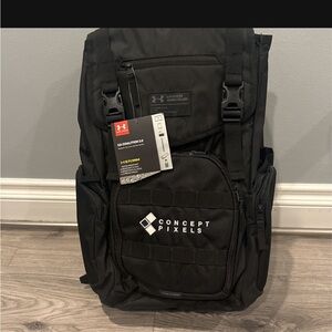 Under Armour Black Backpack with Concept Pixels Logo